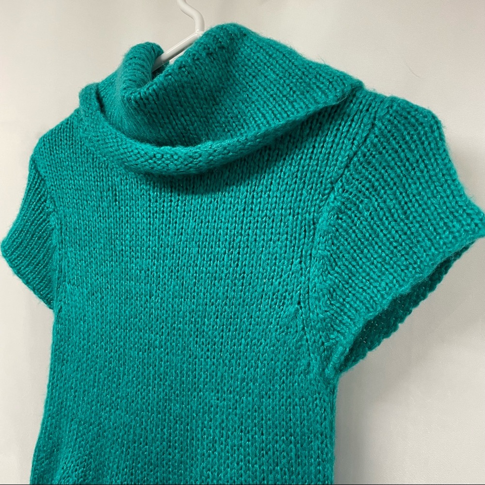Judith March Green Sweater dress with embroidered flower size s - Picture 4 of 9